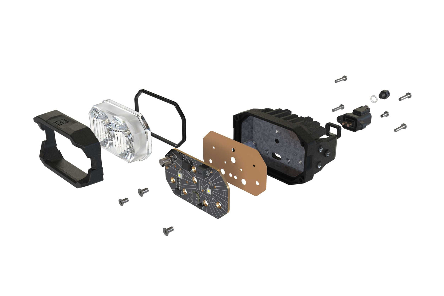 Morimoto 2Banger Ditch Light Kit: 03-10 Cayenne