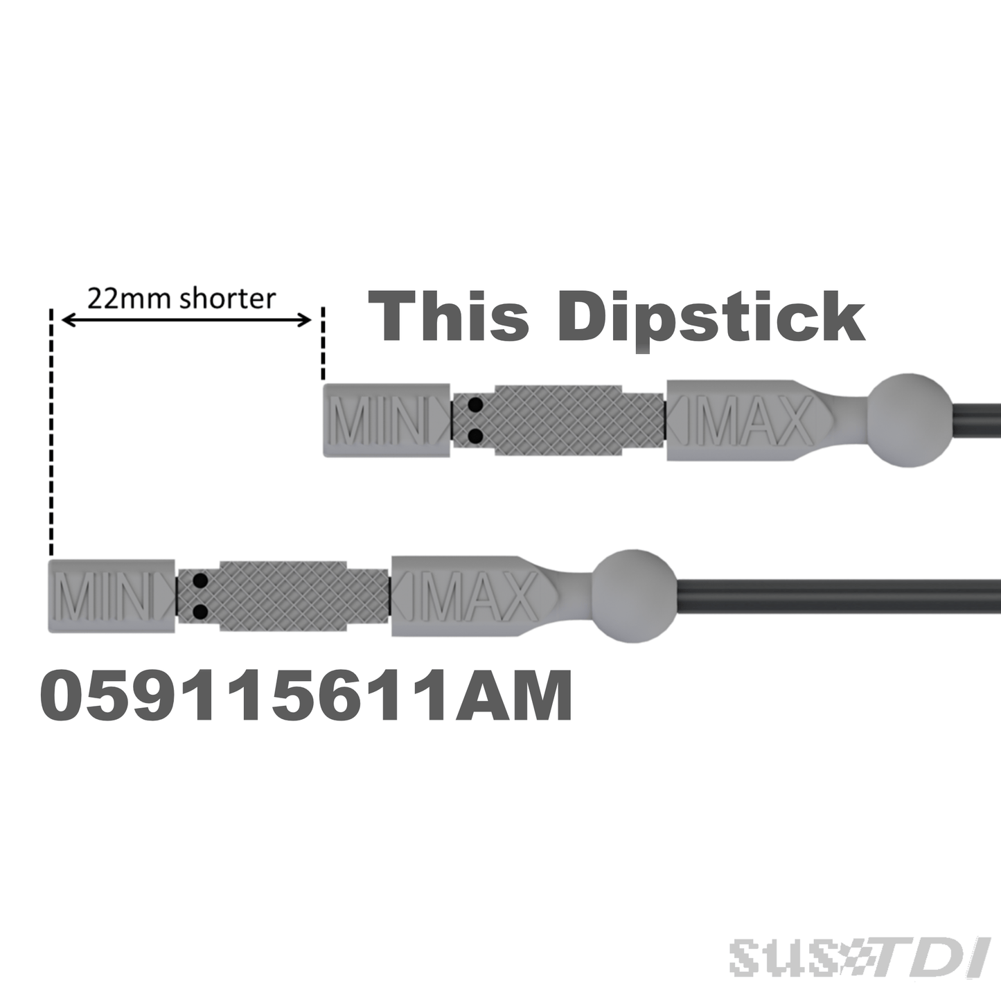 Dipstick for 2013+ 3.0 TDI Q5/A6/A7/A8 (Aftermarket)