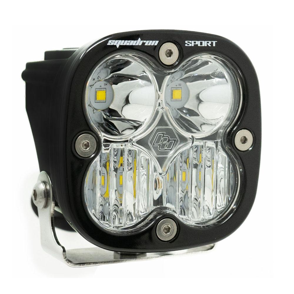 LED Light Pod Spot Pattern Clear Black Squadron Sport Baja Designs