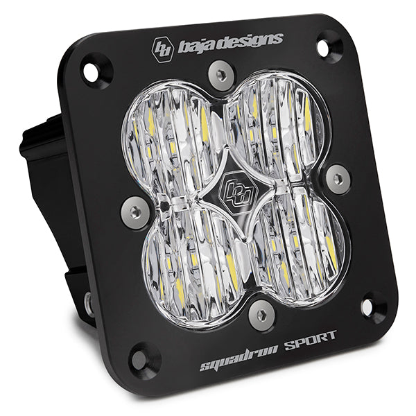 Flush Mount LED Spot Clear Black Squadron Sport Baja Designs