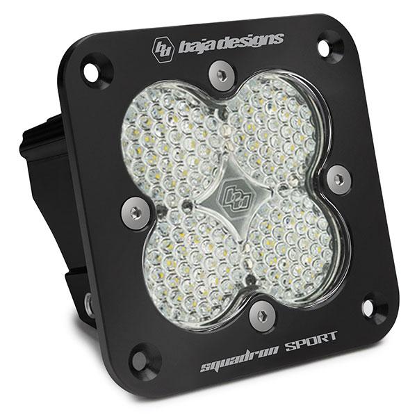 Flush Mount LED Spot Clear Black Squadron Sport Baja Designs