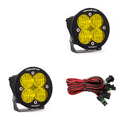 LED Light Pods Clear Lens Spot Pair Squadron R Sport Baja Designs