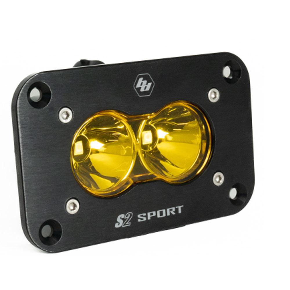 LED Work Light Clear Lens Spot Pattern Flush Mount Each S2 Sport Baja Designs