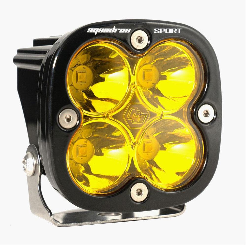 LED Light Pod Spot Pattern Clear Black Squadron Sport Baja Designs