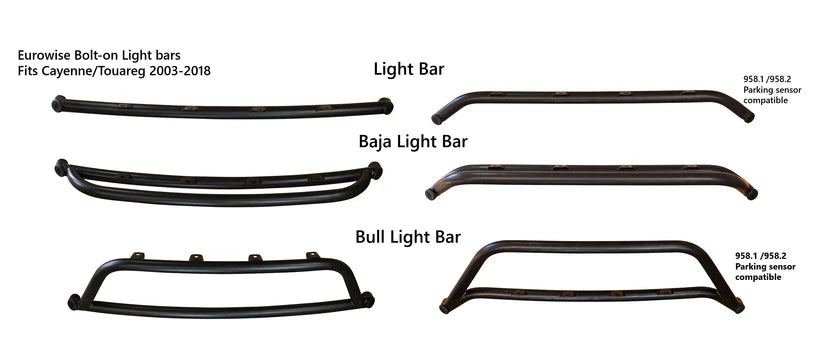 GEN 1 & 2 - LIGHT BAR (BOLT ON) - CAYENNE/TOUAREG