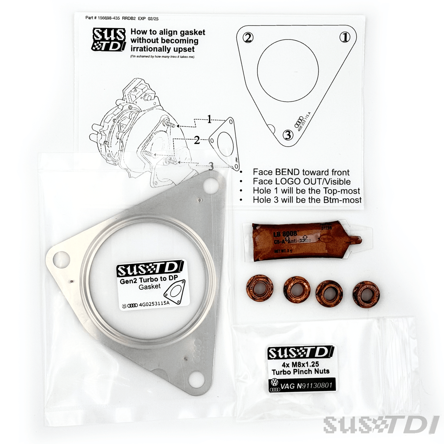 Tear-free Gen2 Downpipe/DPF Install Kit (2013+)
