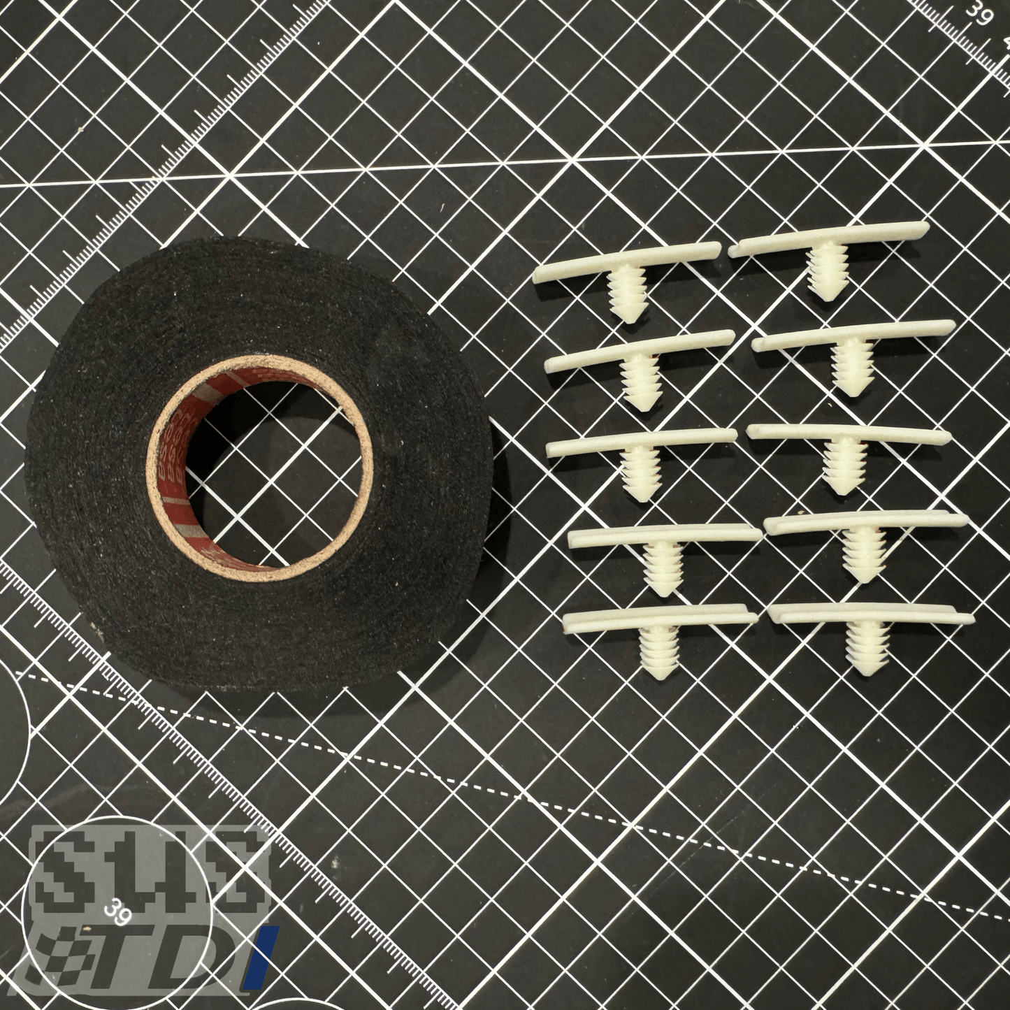 OEM VW Engine Wire Harness Supports + Tesa 50136 Kit for Gen2 (2013+)