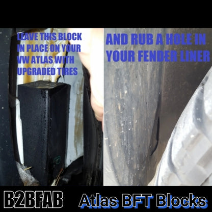 BFT Blocks, Fender Liner Relocation Kit For Atlas | Atlas Cross Sport