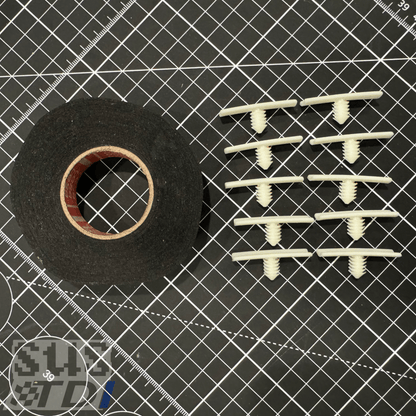 OEM VW Engine Wire Harness Supports + Tesa 50136 Kit for Gen2 (2013+)